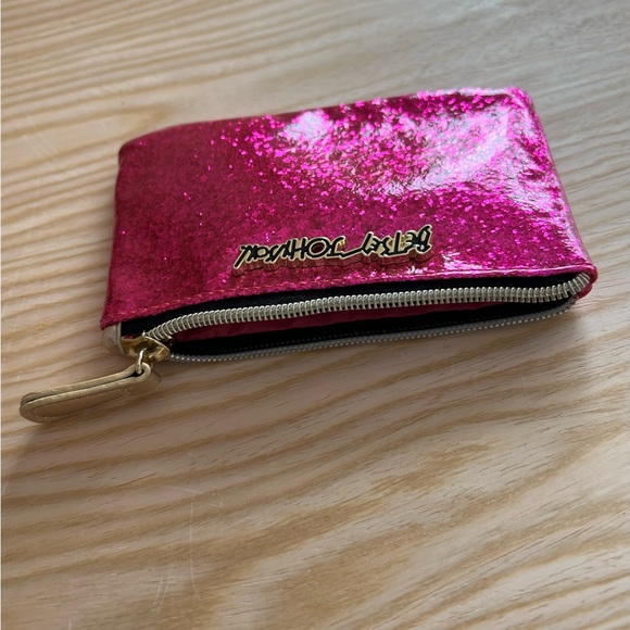 Betsey Johnson Pink Sparkle & Shine Coin / Change Purse - Picture 4 of 5